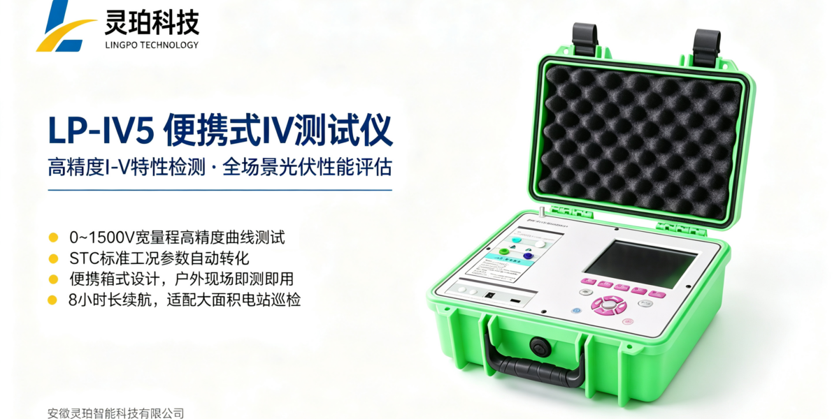 组件组串性能如何核验？灵珀便携式 IV 检测仪 LP‑IV5厂家深度测评