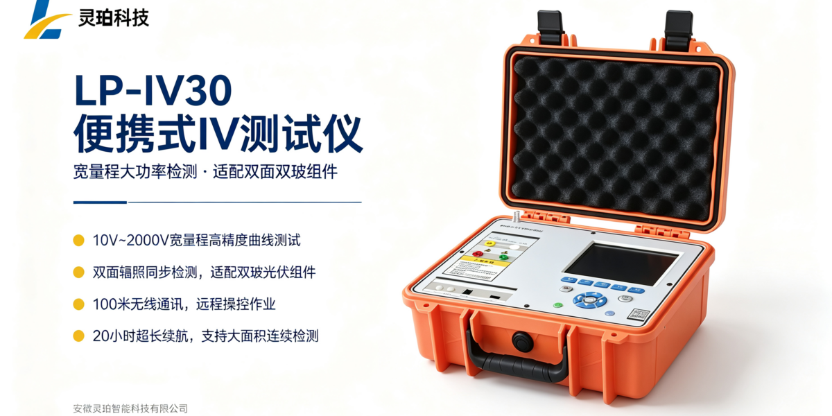 双面双玻组件性能如何核验？灵珀便携式 IV 检测仪 LP‑IV30厂家深度测评