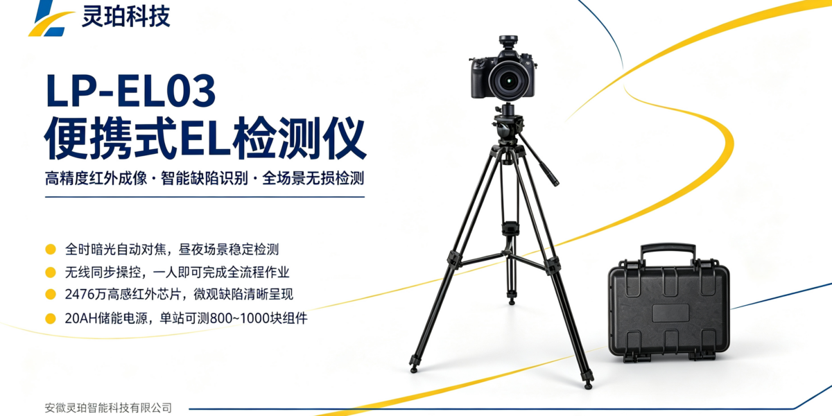 组件夜间缺陷如何检测？灵珀便携式 EL 检测仪 LP‑EL03深度测评